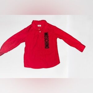 Moschino Red Button Down